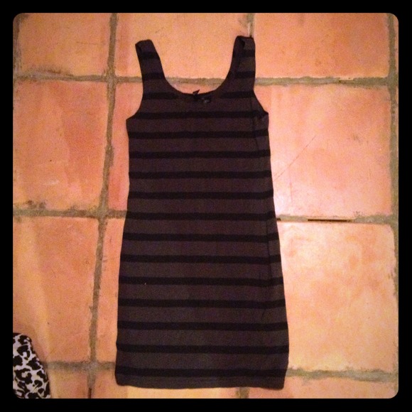 Grey & black dress