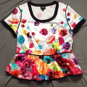 🆕 Prabal Gurung for Target Floral Peplum Top