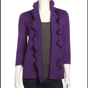 Neiman Marcus jacket with faux leather trim!