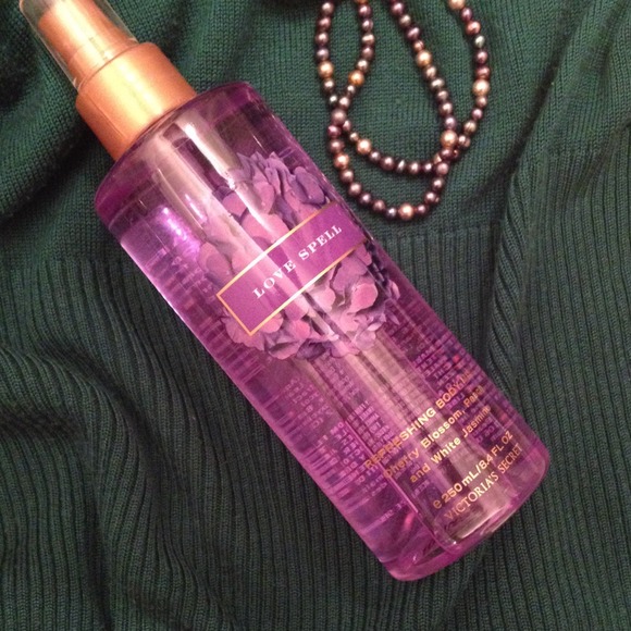 Victoria's Secret "Love Spell" body mist.