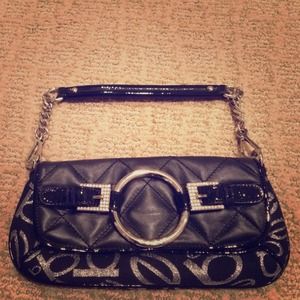 Black & silver Bebe purse!👛