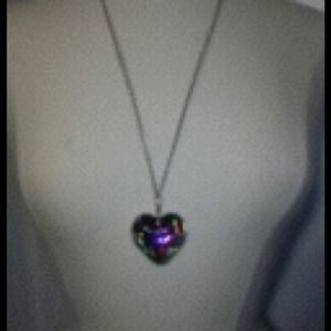 Long Chain Heart Necklace