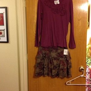 NWT Ivy Jane skirt and top