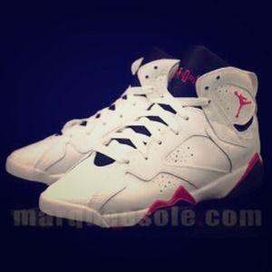 Jordan Retro 7 White Pink Purple ( NEW)
