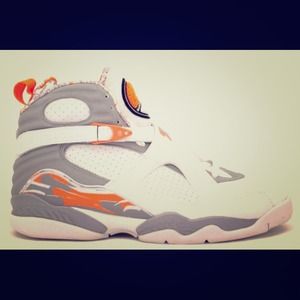 Jordan retro 8s White Orange