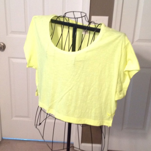 PINK neon yellow crop