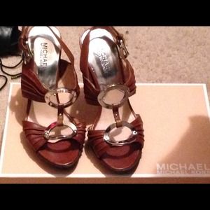 COMFY BROWN Michael kors leather shoes