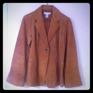 Distressed tan leather jacket!