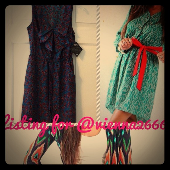 Jade hi-lo dress, cardigan, & sleeveless dress