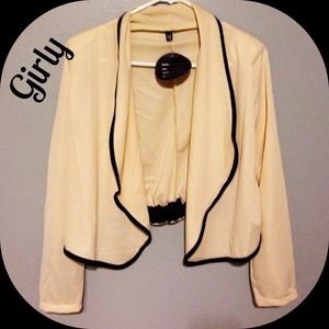 Chiffon beige colored Cardigan