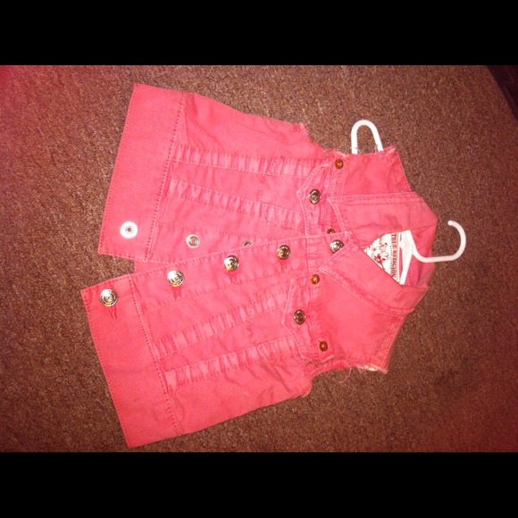 Coral Kids True Religion Vest - Picture 1 of 2