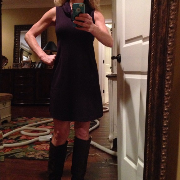 Eggplant colored shift dress