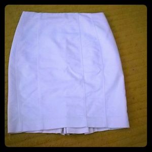 White pencil skirt