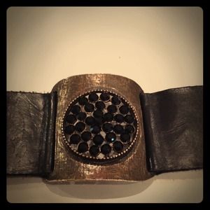 Leather cuff bracelet