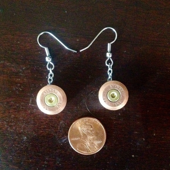 Bullet earring (bronze) - Picture 2 of 4