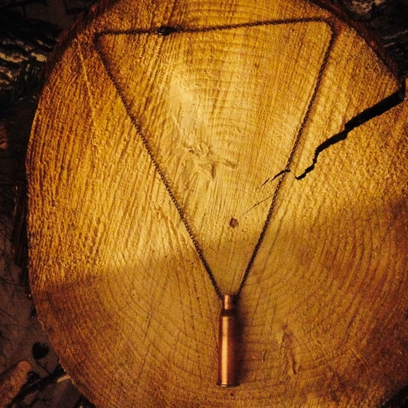 Men's bullet necklace