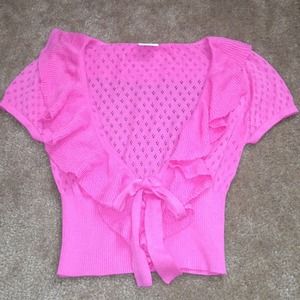 Pink shrug