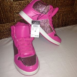 Hot pink glitter hightops!