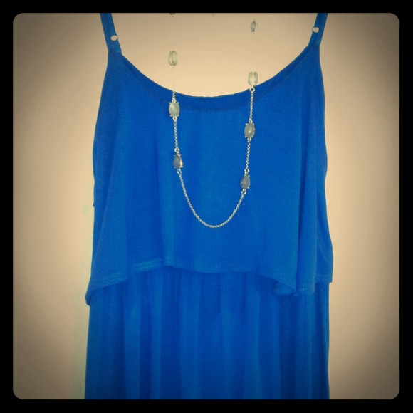 Royal blue maxi dress