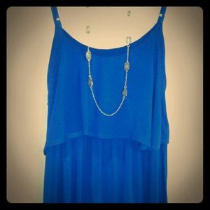 Royal blue maxi dress
