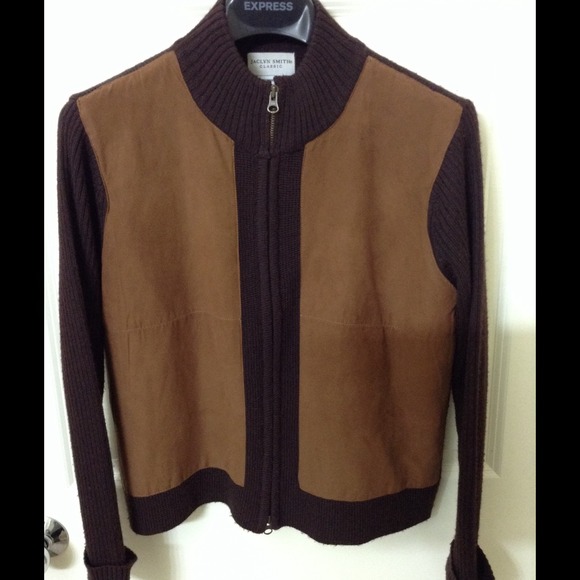 Suede Front Panel Jacket - Picture 1 of 4