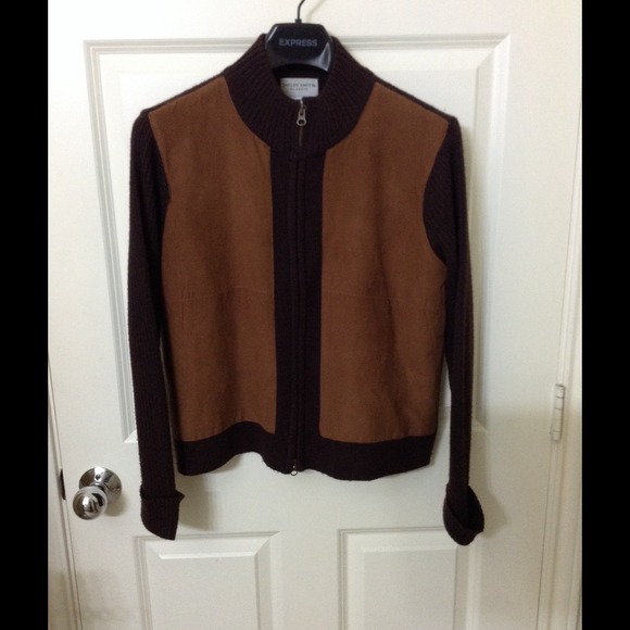 Suede Front Panel Jacket - Picture 2 of 4