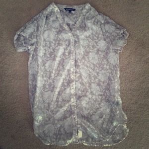 Short sleeve long blouse