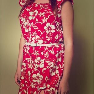 Adorable Vintage 1980s Hawaiian Dress