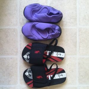 flip flops and water shoes