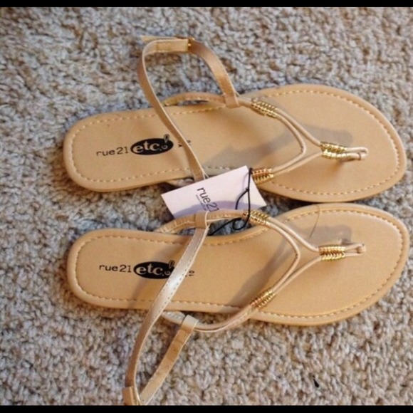 ***Bundled***Gold Sandals NWOT