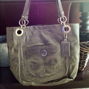 Coach Alex patent tote