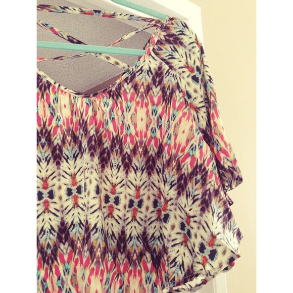 -❌SOLD❌- Batwing printed top