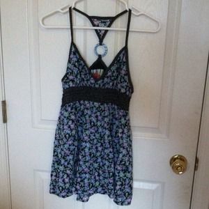 Free People Strappy Floral Top