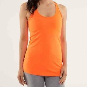 Lululemon Cool Racerback Tank - orange - size 6