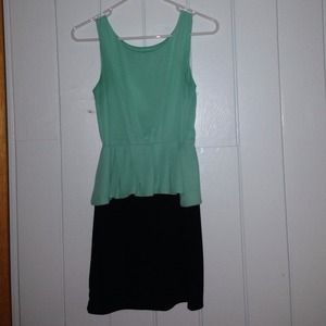 Cute party peplum dress