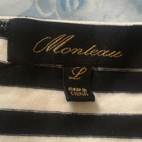 SOLD IN BUNDLE  Black and cream striped cami - Picture 2 of 4