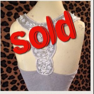 Beaded back tank size xs