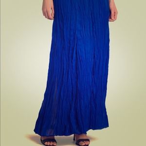 Chiffon Royal blue Willow and Clay maxi skirt
