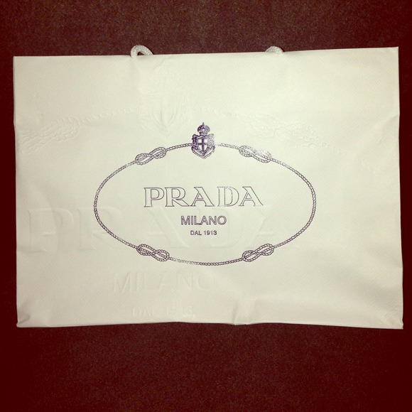 Prada paper bag
