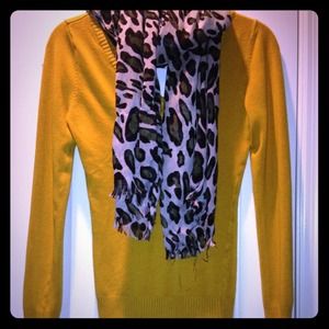 Mustard Yellow Knit V-Neck- BUNDLE TO SAVE!