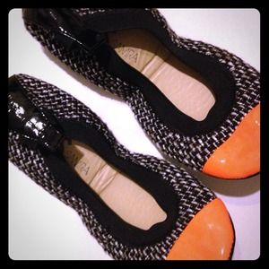 Yosi Samra Tweed Cap Toe Flats