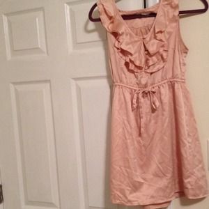 forever 21 pink blush dress with tie accent.