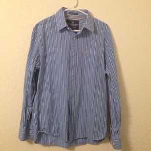 Men's American Eagle Long Sleeve Button Up Shirt