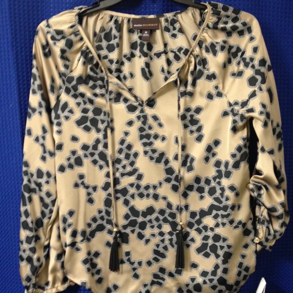 Dana Buchman Taupe Top/Tunic