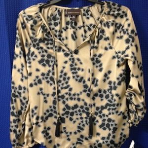 Dana Buchman Taupe Top/Tunic