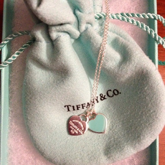 Return to Tiffany Double Heart Tag Pendant