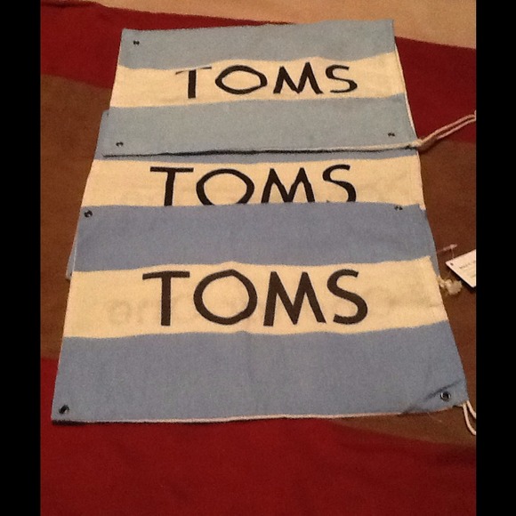 Three toms shoe bags "new"