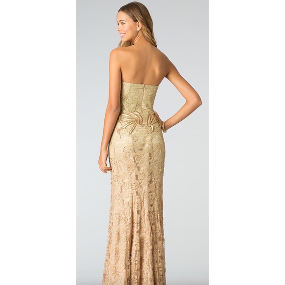✨Reduced✨ 🎉HOST PICK🎉 Gold Sequined Formal Dress - Picture 2 of 5