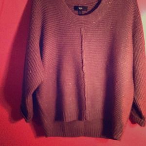 SOLD brown batwing sweater