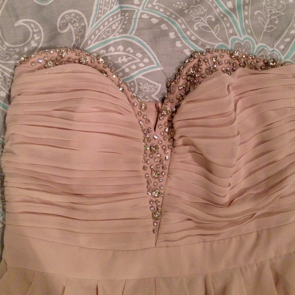 Pink Strapless Dress - Picture 2 of 4